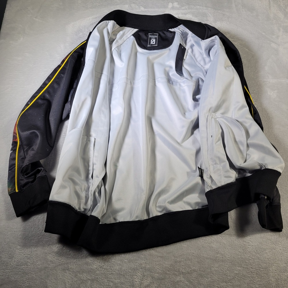 Dreamland Track Jacket Mens 3XL Black Galaxy Print Yellow DRMLND Streetwear - Picture 15 of 16